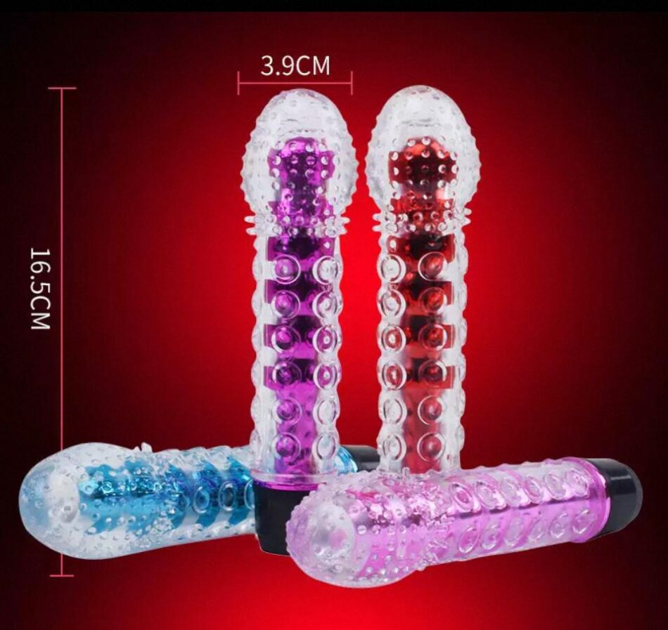 vibrador clásico texturizado multi color (modelo z00027b)