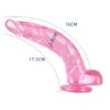 consolador ergonómico de tpe con ventosa multiusos