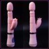 vibrador estimulador dual con 12 modos de vibración y empuje (recargable usb)