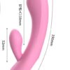 vibrador conejo de doble estimulación – 12 modos de vibración y recargable usb