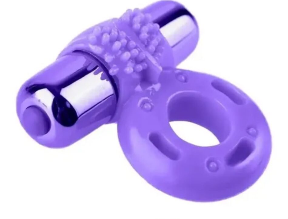 anillo peneano vibrador con 10 modos: potencia para Él y estimulación clitoridiana para ella