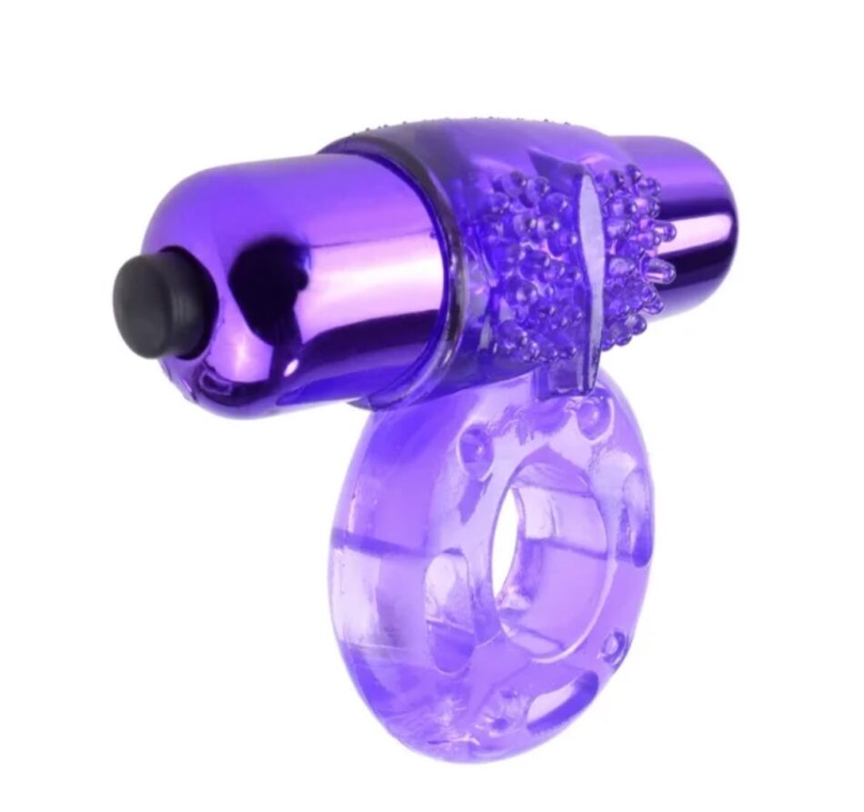 anillo peneano vibrador con 10 modos: potencia para Él y estimulación clitoridiana para ella