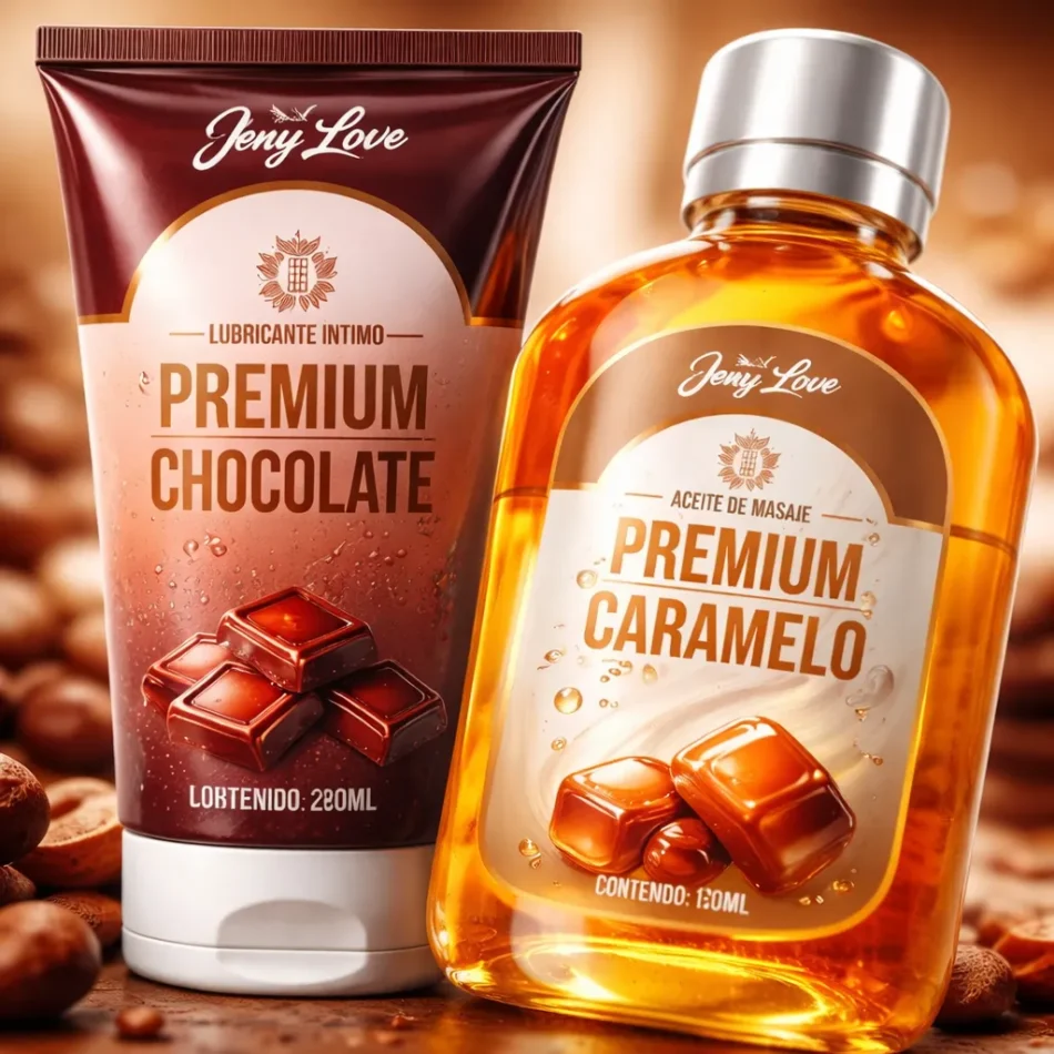lubricante anal y vaginal 200ml choco+ aceite 130ml caramelo
