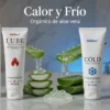 lubricante intimo efecto calor + lubricante frio de aloevera 120ml