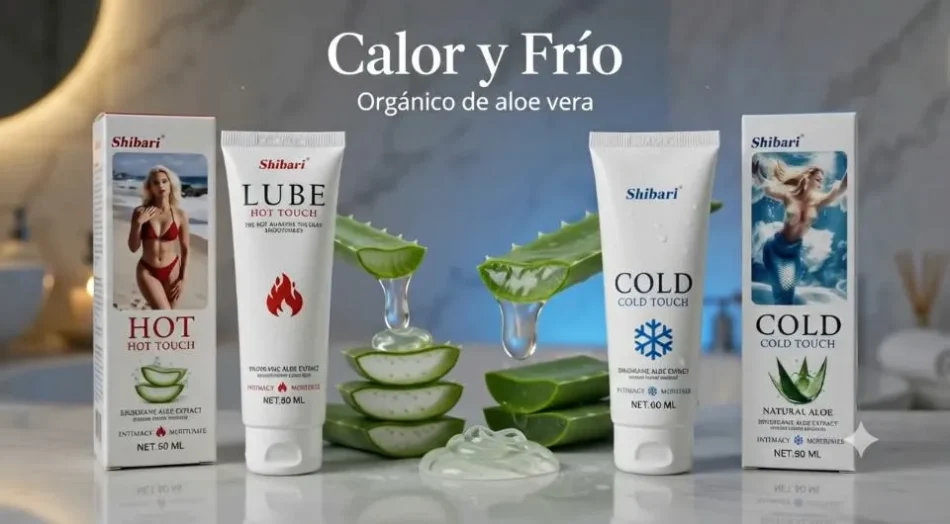 lubricante intimo efecto calor + lubricante frio de aloevera 120ml