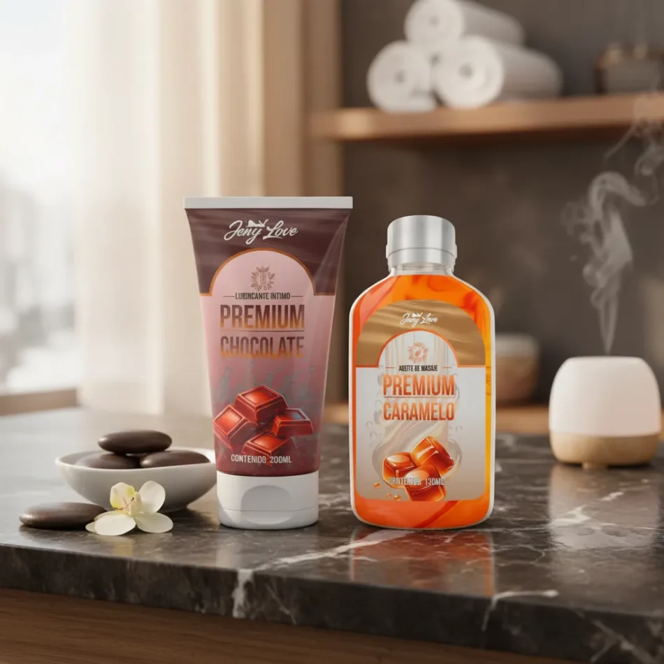 lubricante anal y vaginal 200ml choco+ aceite 130ml caramelo