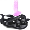 set arne con dildo engrosador+ arnés regulable / kit extensor de silicona con sujeción firme