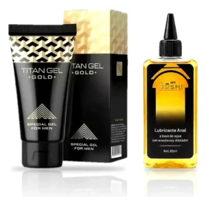 titan gel gold + lubricante anal ohmygosh